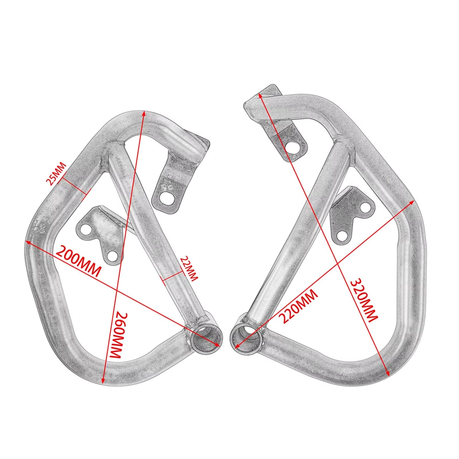 Paraurti Compatibile Con Yamaha Per Mt07 2014-2024 Motore Del Motociclo Guard Crash Bar Autostrada Paraurti Telaio Stunt Gabbia Parti