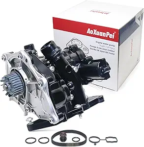 AoXuanPei Electric Water Pump and Thermostat Assembly (06L121012A)