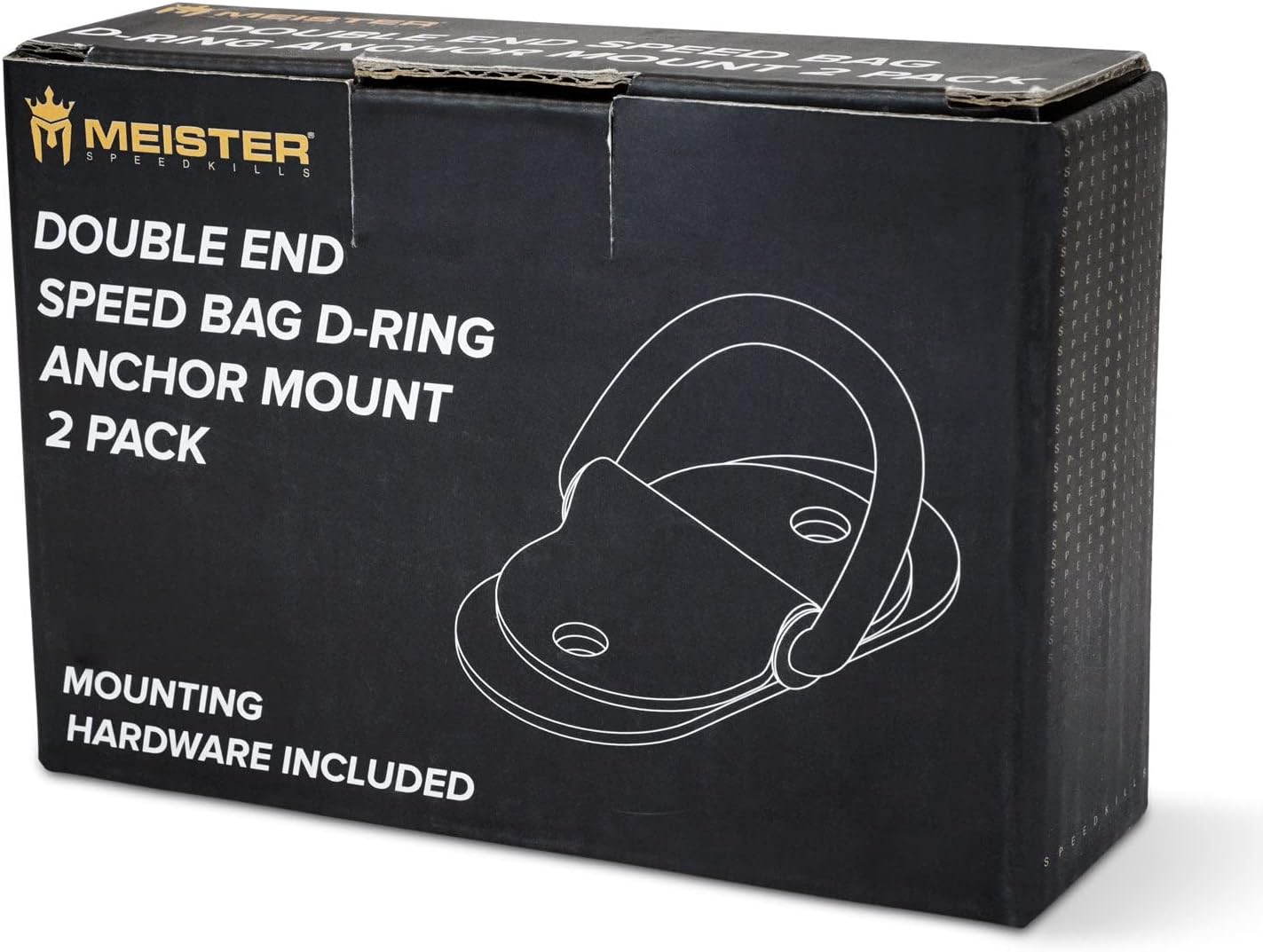 Meister Double-End Speed Bag D-Ring Anchors - Floor & Ceiling Mounts (2 Pack) : Sports & Outdoors