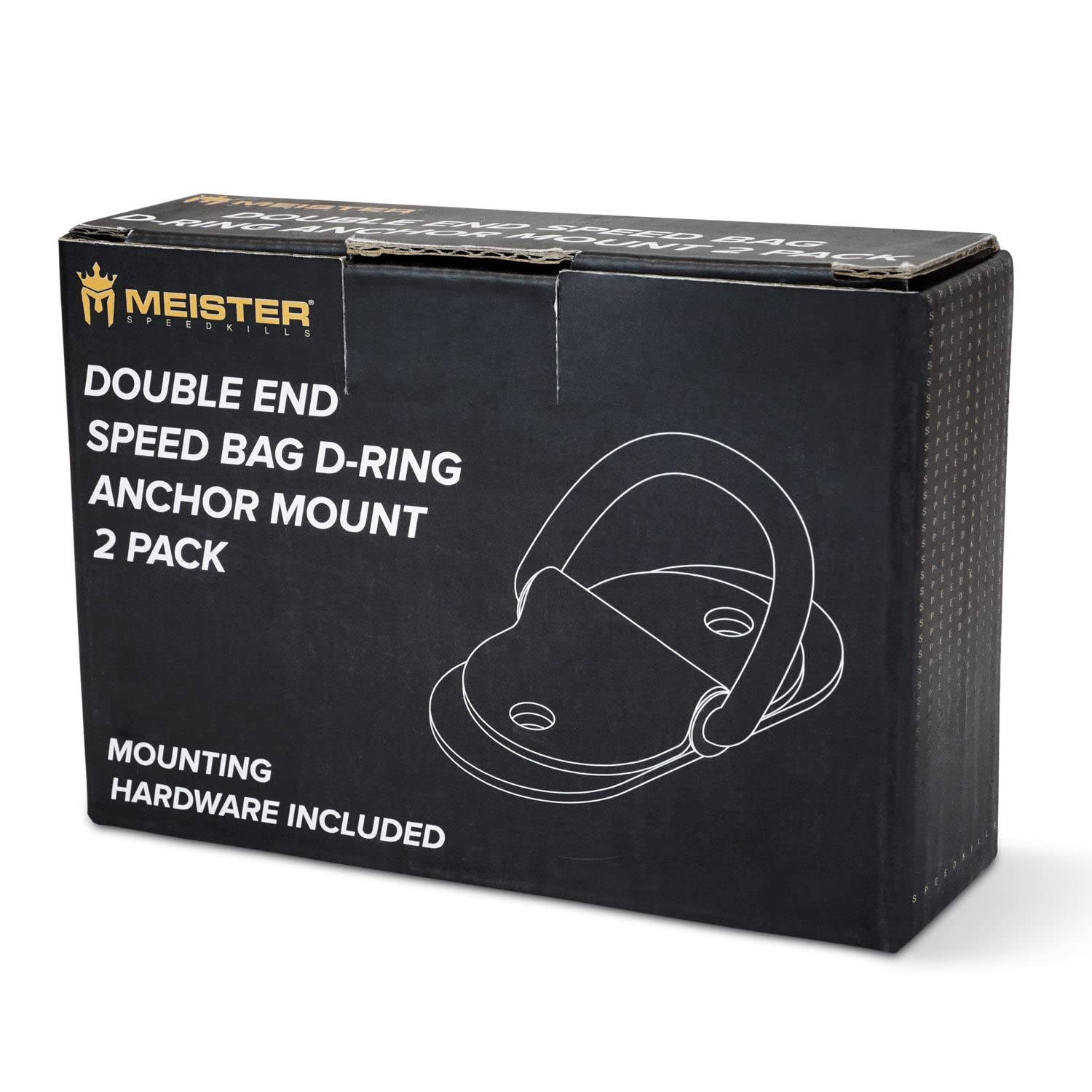 Ancrages Double Extrémité Speed Bag Meister D-Ring - Lot De 2 Avec Accessoires