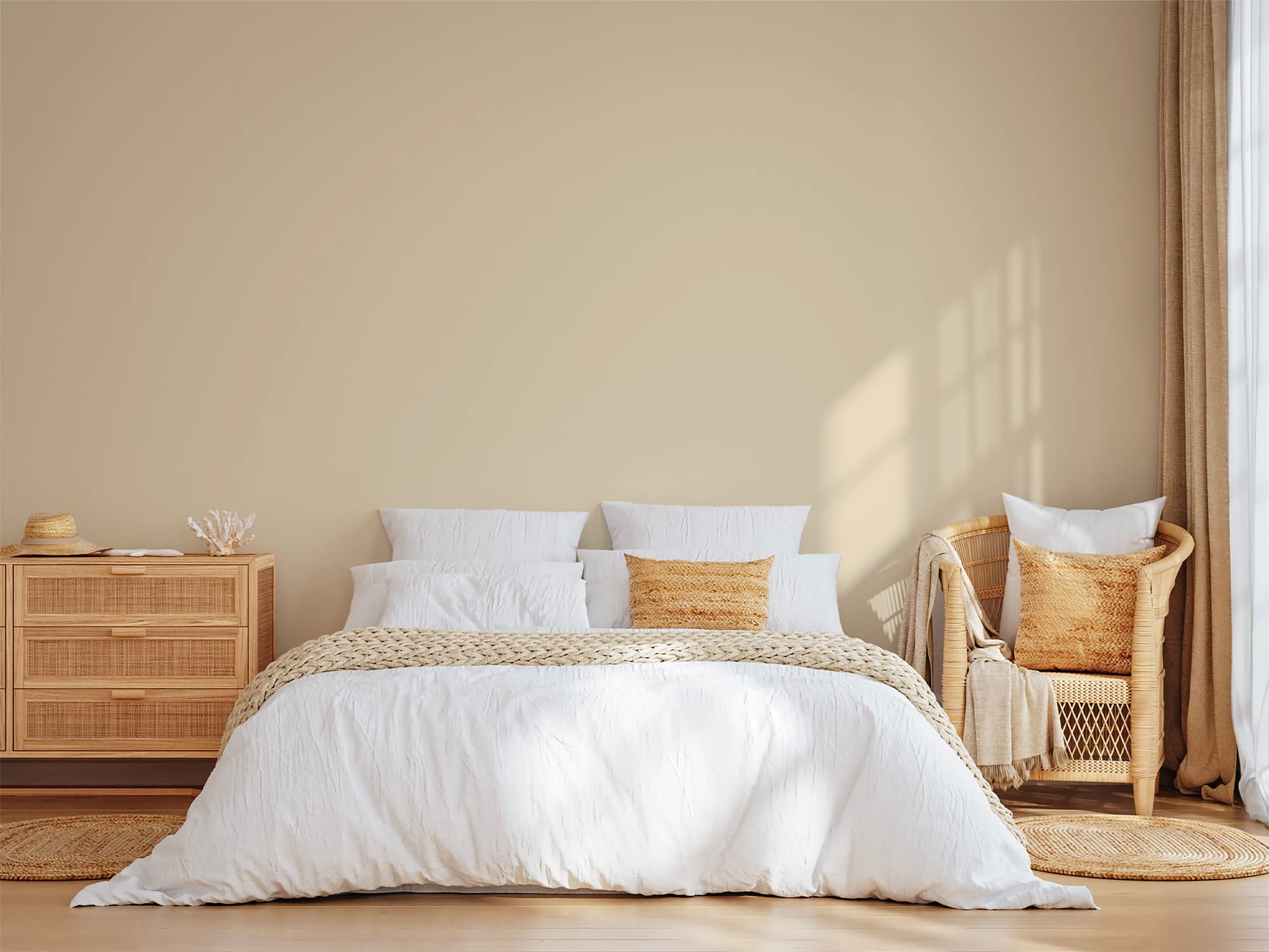 BOX DECO COULEURS Pintura natural ecológica interior exterior aspecto mate Natura - 10L, Beige Marfil
