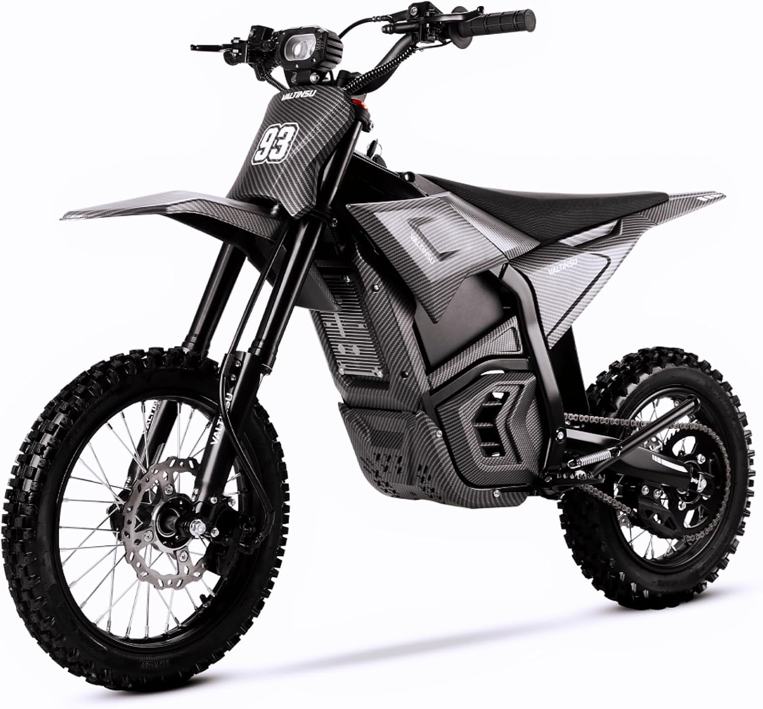 Electric Dirt Bike for Adults Teens, 3840W Peak Electric Motorcycle 40MPH 53Miles Long Range, 48V 23.4Ah Battery Ebike,Hydraulic Brakes Mountain Off-Road Fit Age 12+