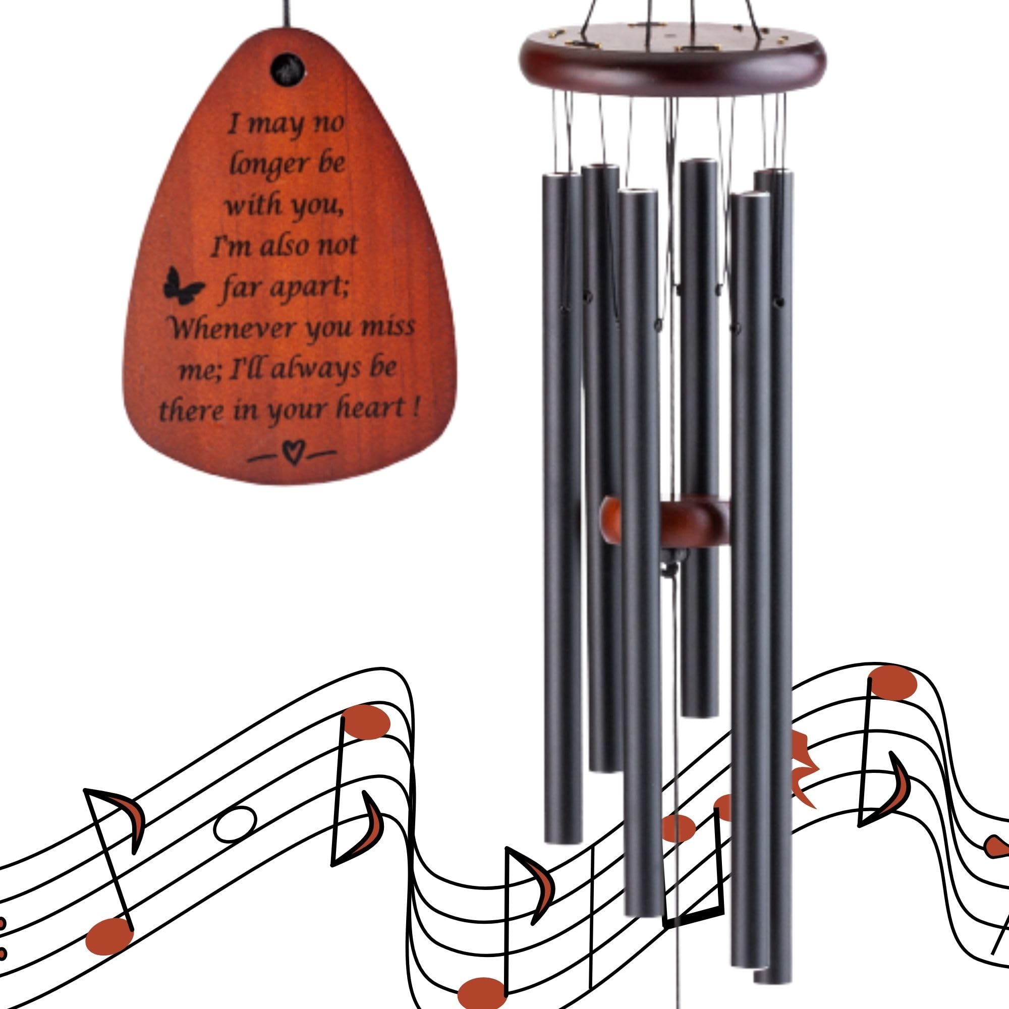Memorial Wind Chimes, Large 32" Wind Chimes Outside for Loss of Loved One, Premium Quality Wind Chime Outdoor, Wind Chimes for Outdoors or Perfect Indoor Home Décor, Sympathy Wind Chimes