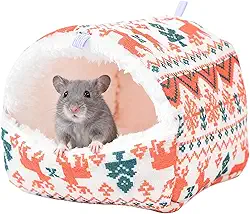 Cama para Furão - Caverna De Algodão Quente Para Inverno | Ninho de Hamster Reforçado,para Inverno Coelho Chinchila Camundongos Pássaro Quarto Sala de Estar Gaiola para Animal de