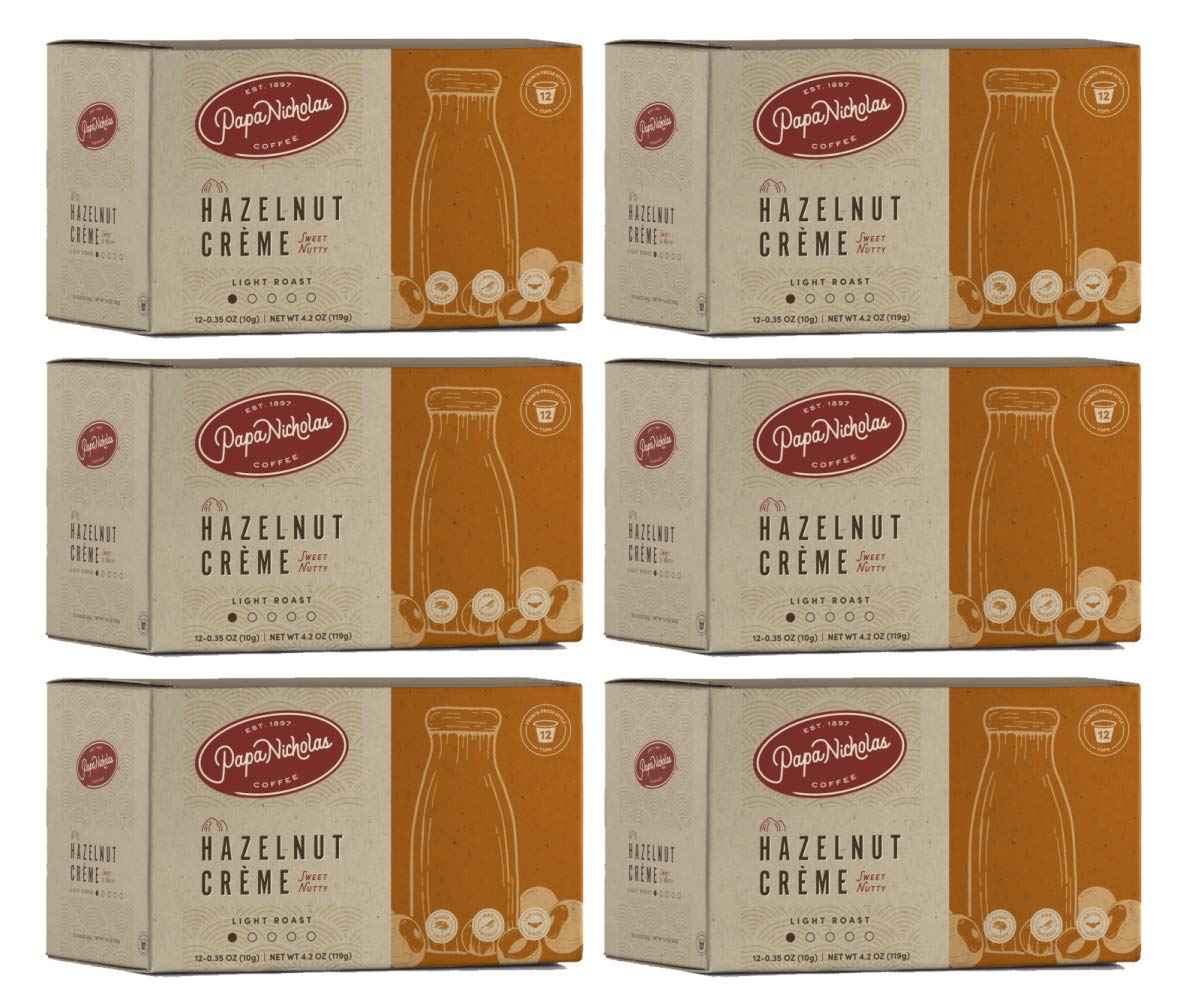 Papanicholas Single Serve Coffee Cups, Fits Keurig K Cup Brewers, French Roast, 36 Pods