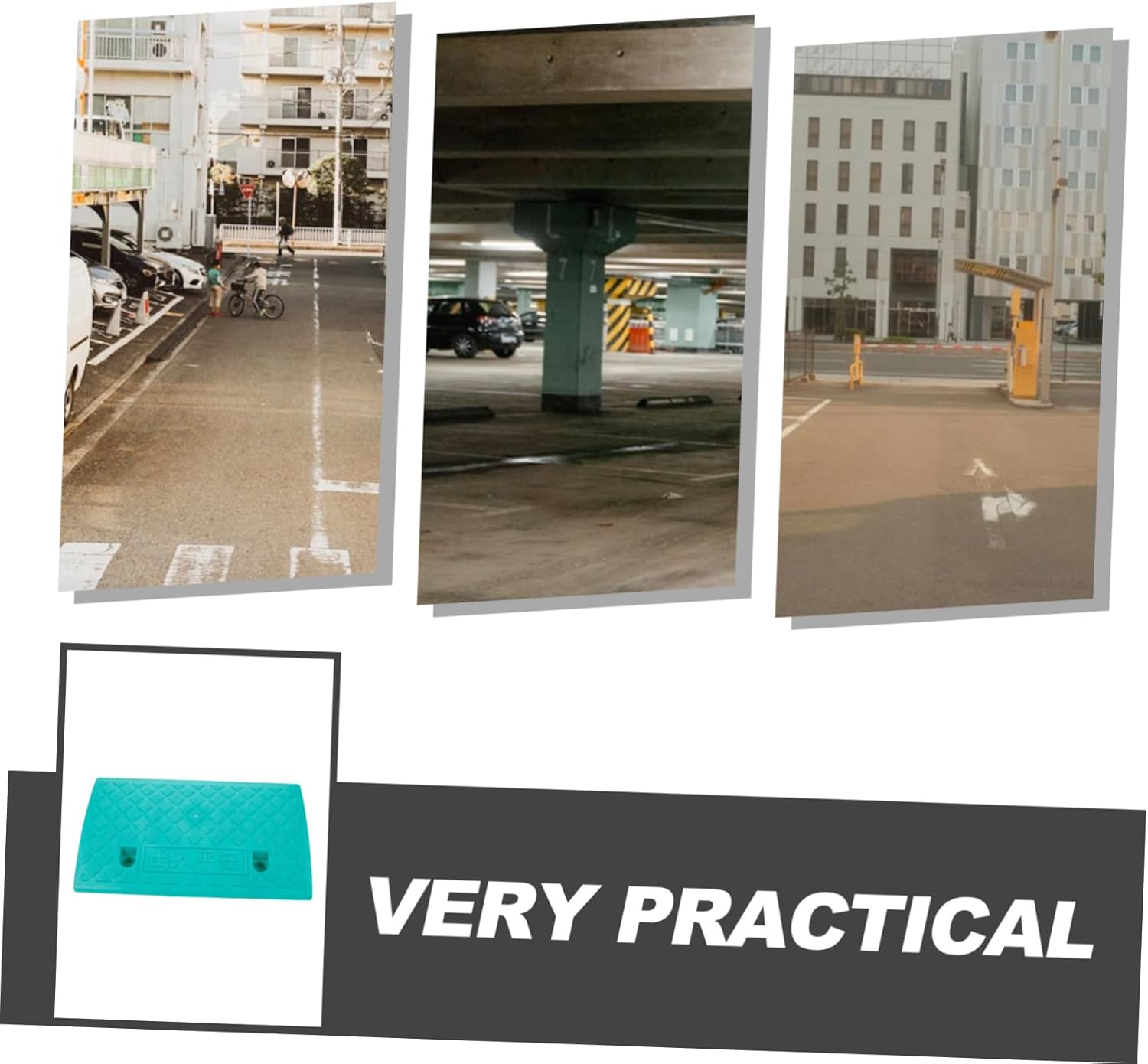 Ramp Reliable Plastic Ramp for Wheelchairs Scooters Equipment Lightweight Portable Stable Driveway Entry Green