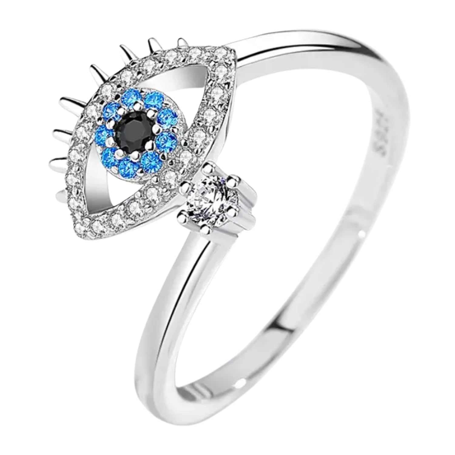 SALTY Anti Tarnish Solitaire Couple Ring | Adjustable Fancy Jewellery Design for Men Women | Latest Fashion Accessories for Girls | Minimal Jewelry | Gift for Valentines Day, Christmas, Marriage, Birthday