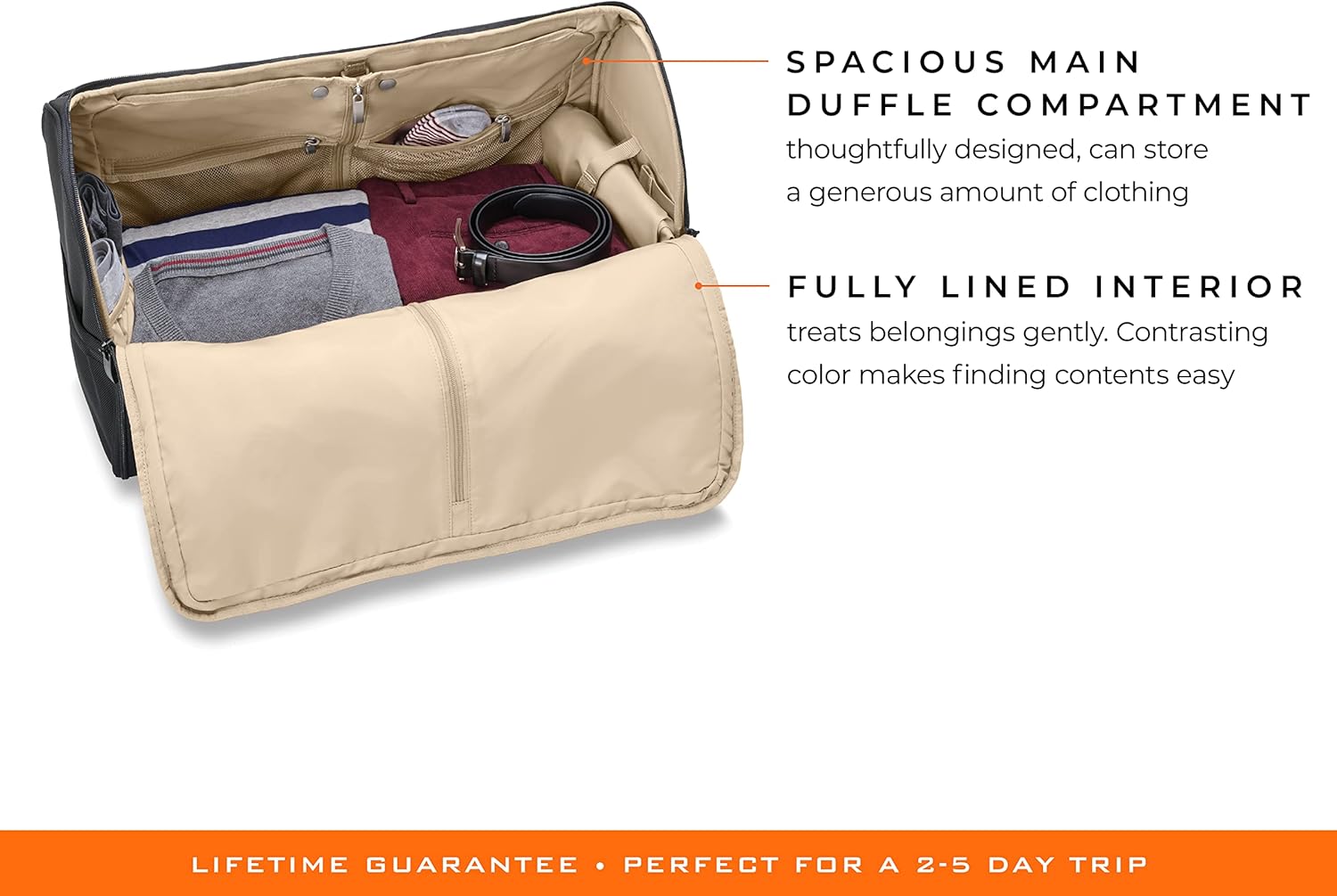 Review Briggs & Riley, Black, 22 Inch Garment Duffle Bag