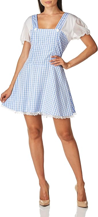 Dreamgirl Women's Blue Gingham Dress 