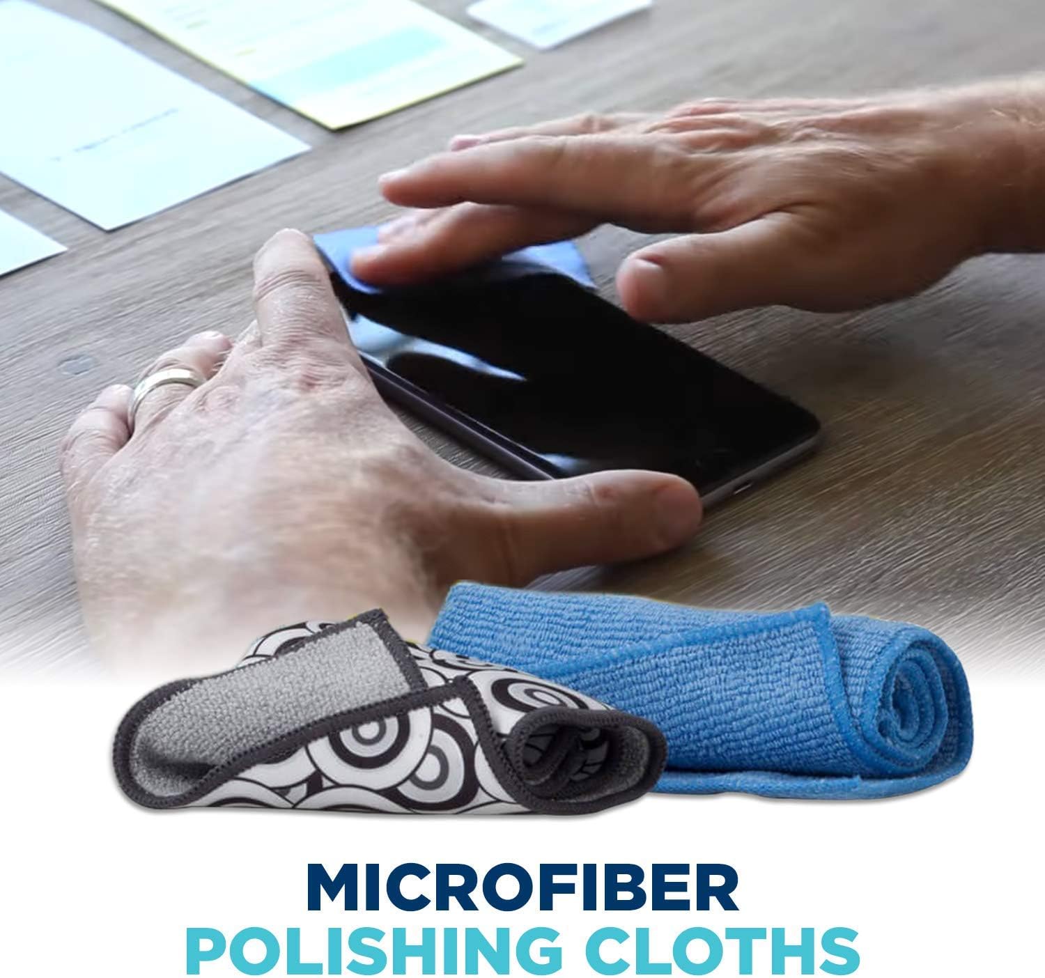 Tech Armor 120 ML Pro Cleaning Kit - Screen Cleaning Bottles for TV Screen Cleaner, Computer Screen Cleaner, Laptop, Phone, Ipad - Computer Cleaning kit Electronic Cleaner - with Microfiber Cloths