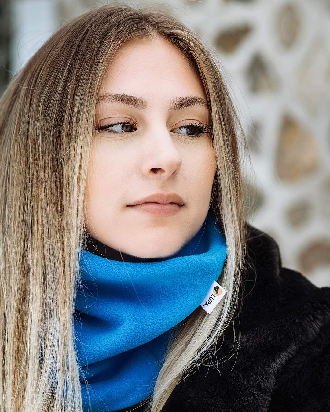 Lupa Handmade Unisex Double-Layer Micro Fleece Neck Warmer - Neck Gaiters for Men - Winter Neck Warmer for Women - Image 3