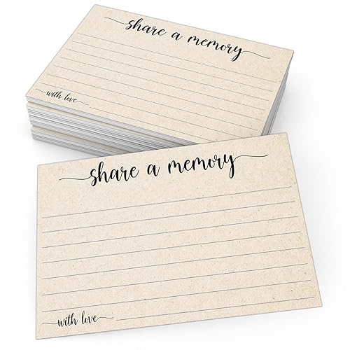 321Done Share a Memory Cards for Celebration of Life, Funerals,