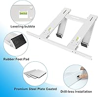Vista 4 de Air Jade Soporte de aire acondicionado de ventana, soporte de CA para ventana sin taladro, resistente, fácil instalación, no requiere taladrar