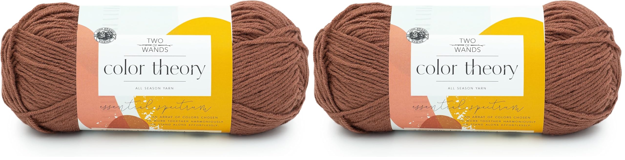 Lion Brand Yarn Two of Wands: Color Theory Yarn, Raisin (Pack of 2)