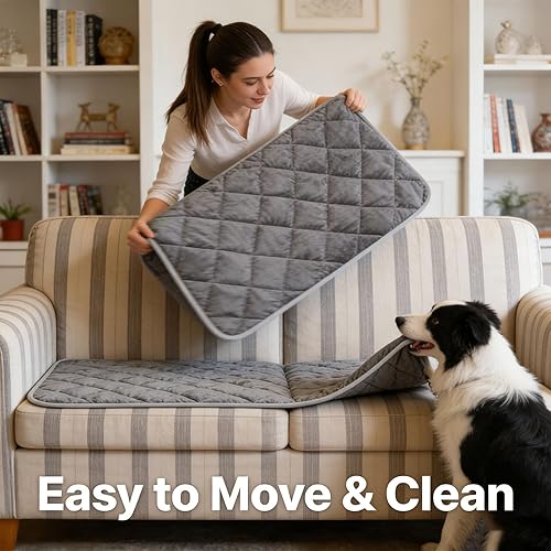 Miniatura 3 de Thermal Reflection Pad for Dogs, Soft Warm and Comfortable Self Heating Dog Bed, 5-Layer Constant Keep Warmth System, Anti-Slip & Machine Washable