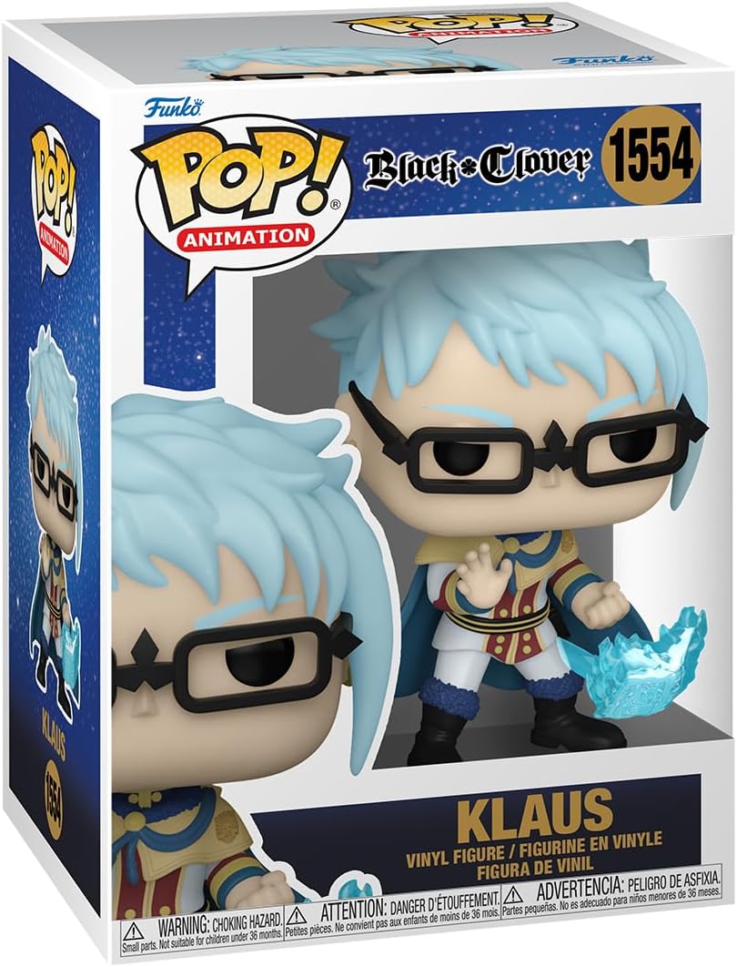 Funko POP! Animation: Black Clover - Klaus | Official Anime Merch - Collectable Vinyl Figurine for Shelf Display - Birthday Gift Idea for Fans and Collectors