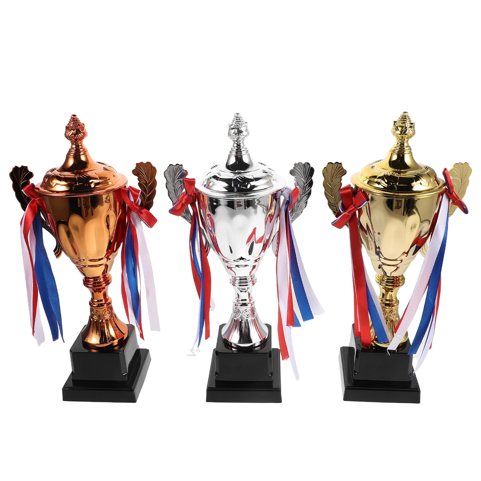 Operitacx Trofeo de Premio para Torneo Deportivo de 3 Piezas - Oro, Plata, Bronce, 1er, 2do y 3er Lugar - Copa de Premio para Torneo Deportivo de fútbol, ​​Baloncesto y competición
