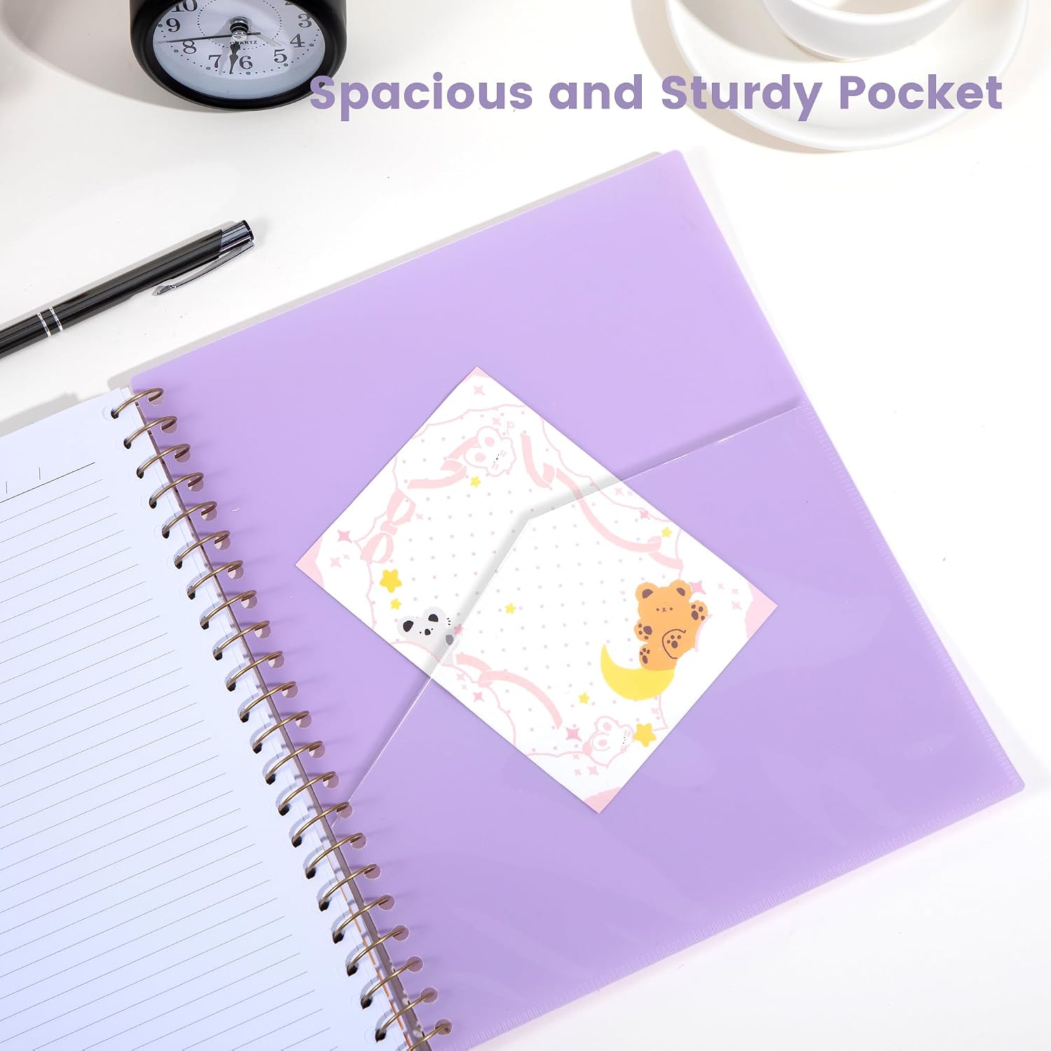 CAGIE 5 Subject Spiral Notebook with Dividers for School Work, 8.5” x 11” image 4