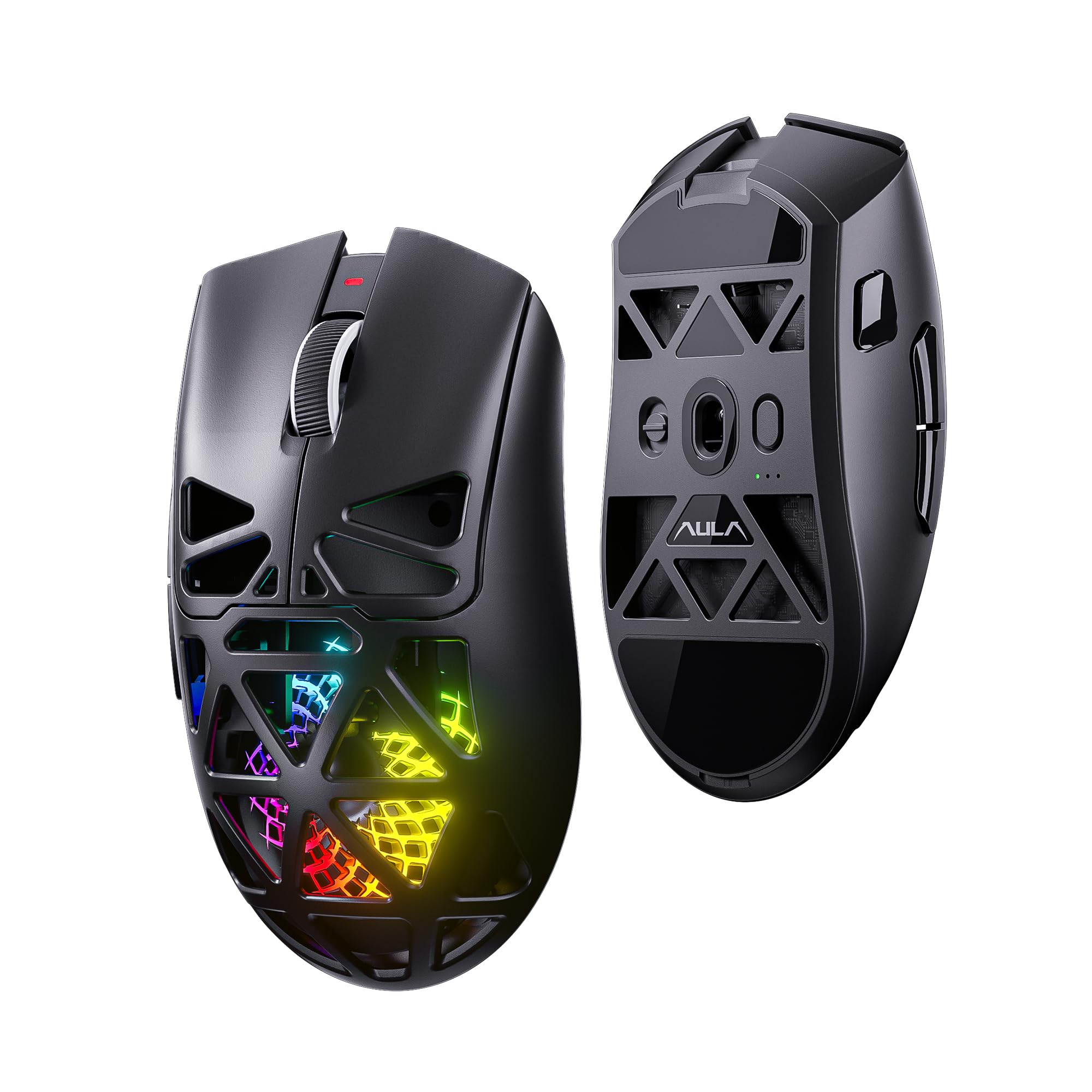 Aula SC620 PAW3311 Sensör 12000 DPI 1000Hz Kablolu ve Kablosuz Gaming Oyuncu Mouse Siyah