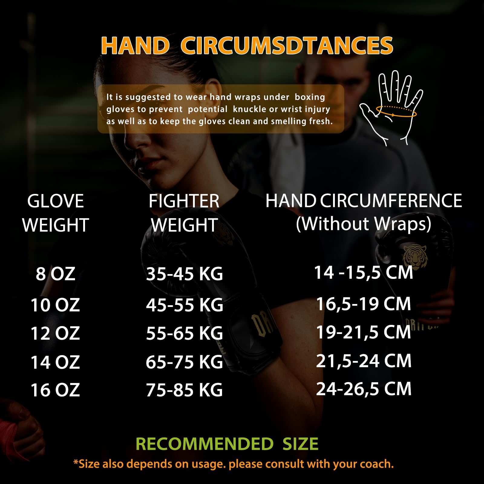 Dripex Gants de Boxe, Gants d'Entraînement de Boxe Cuir, Boxing Gloves Muay Thai Kickboxing MMA, Gants pour Sac de Frappe, pour Hommes Femmes Adulte Jeunes(8 10 12 14 16 oz)
