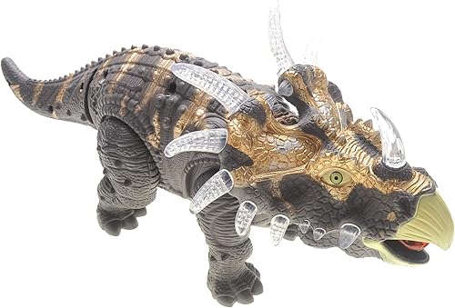 Miniatura 4 de PowerTRC Triceratops juguete con luces y sonidos (gris)