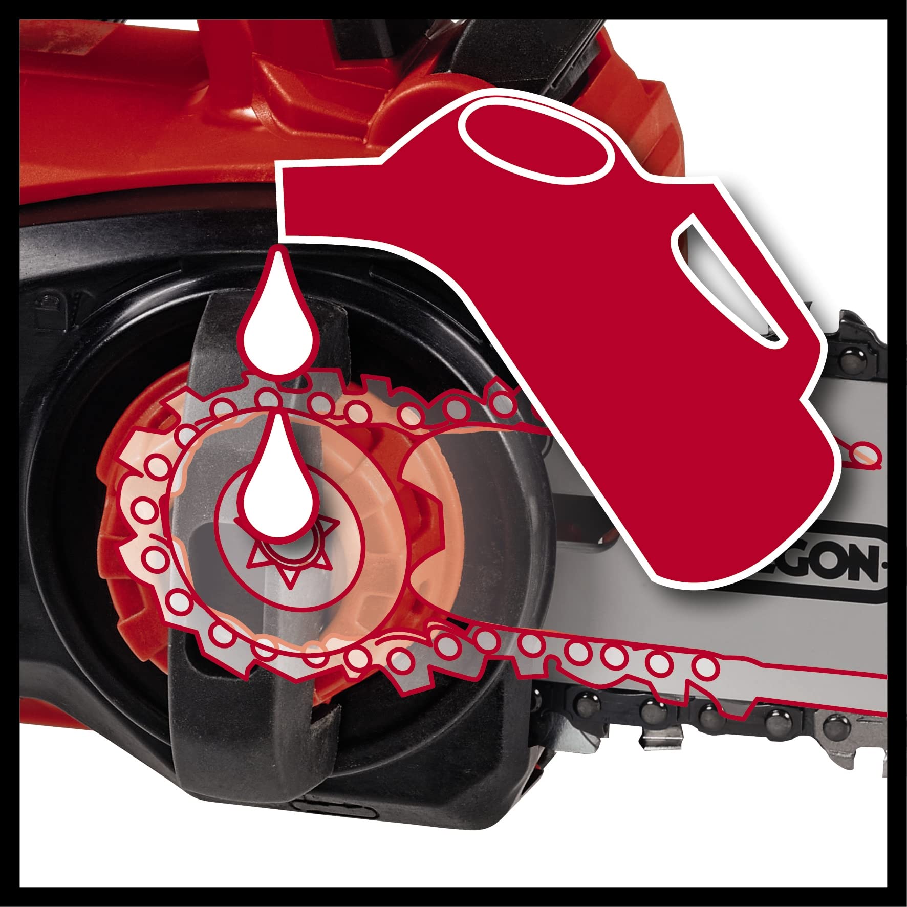 Einhell Professional Jedn. akum. piła łańc. FORTEXXA 18/20 TH Power X-Change (Li-Ion, 18 V, silnik bezsz., wysokiej jakości prowadnica OREGON o dł. 20 cm, maks. 3800 obr./min, bez akum. i ładowarki)