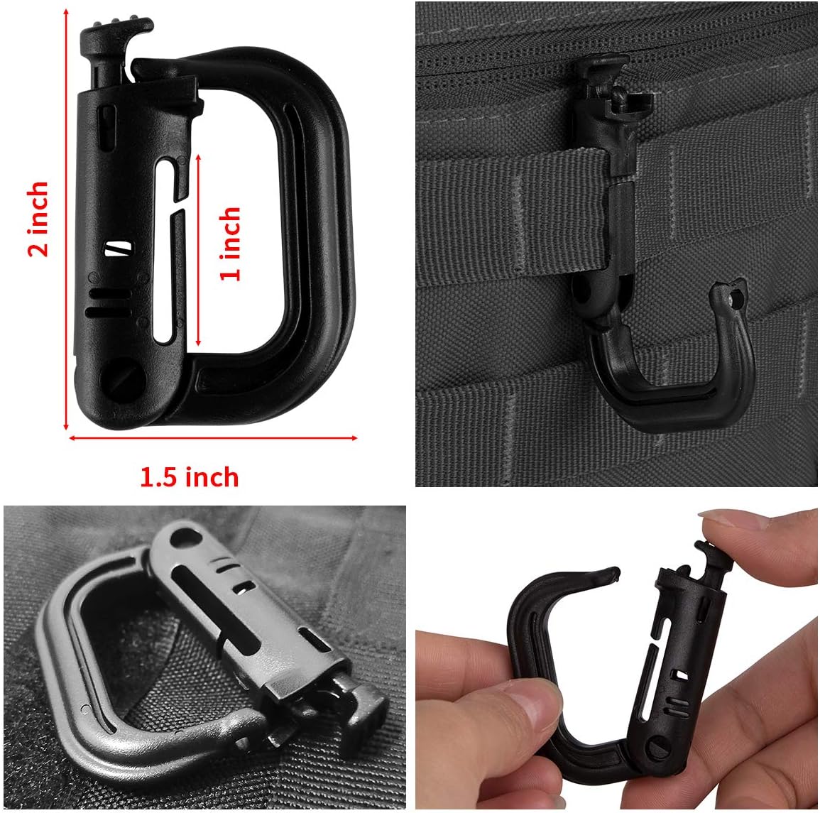 Tactical Cell Phone Holster Pouch, Smartphone Pouch Phone Case Molle Attachment Belt Holder Waist Bag for 4.7"-6.9" with US Flag Patch and Gear Clip for iPhone 17 Pro/16 Pro