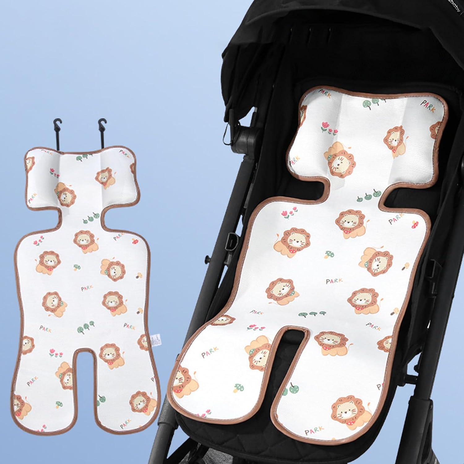 Baby Pram Cushion Toddler Pushchair Seat Liner Cooling Pad for Baby Pram Carriage Breathable Cushion