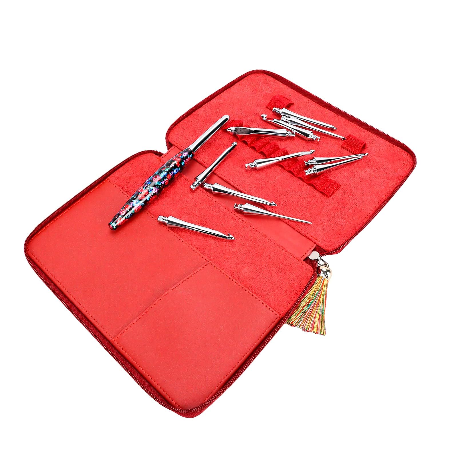 Tnfeeon Aluminiowy Zestaw Szydełek 11 Rozmiarów 3,0-9,0 Mm, Etui Podróżne
