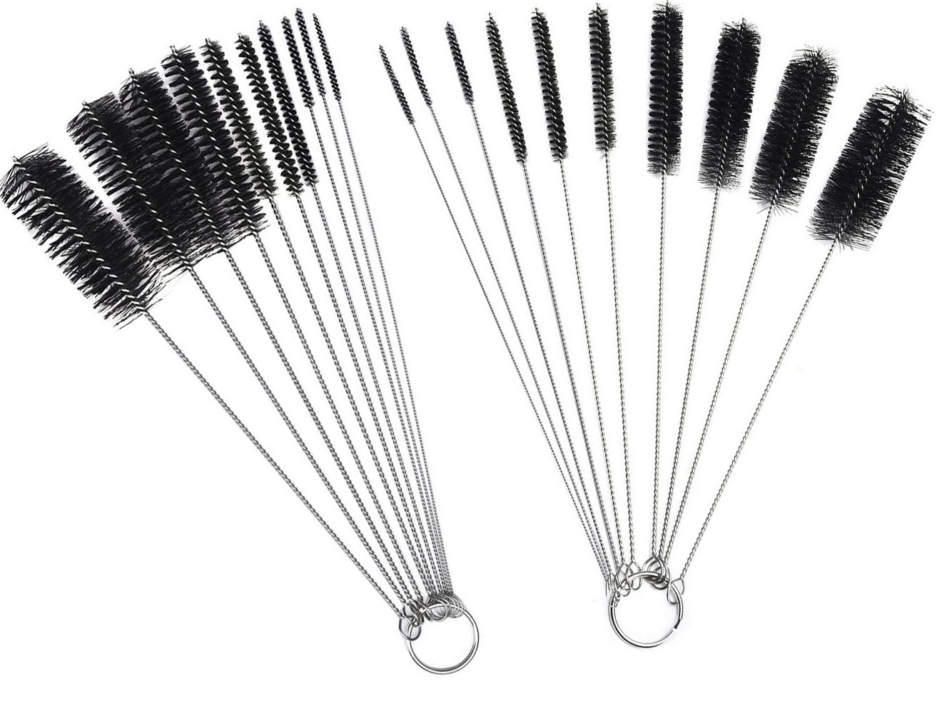 Nylon Bottle Tube Nozzle Cleaning Brush Pipe Cleaner, Glasses Straw Cleaning Brush（ Set 2 Pack ） 20 pieces