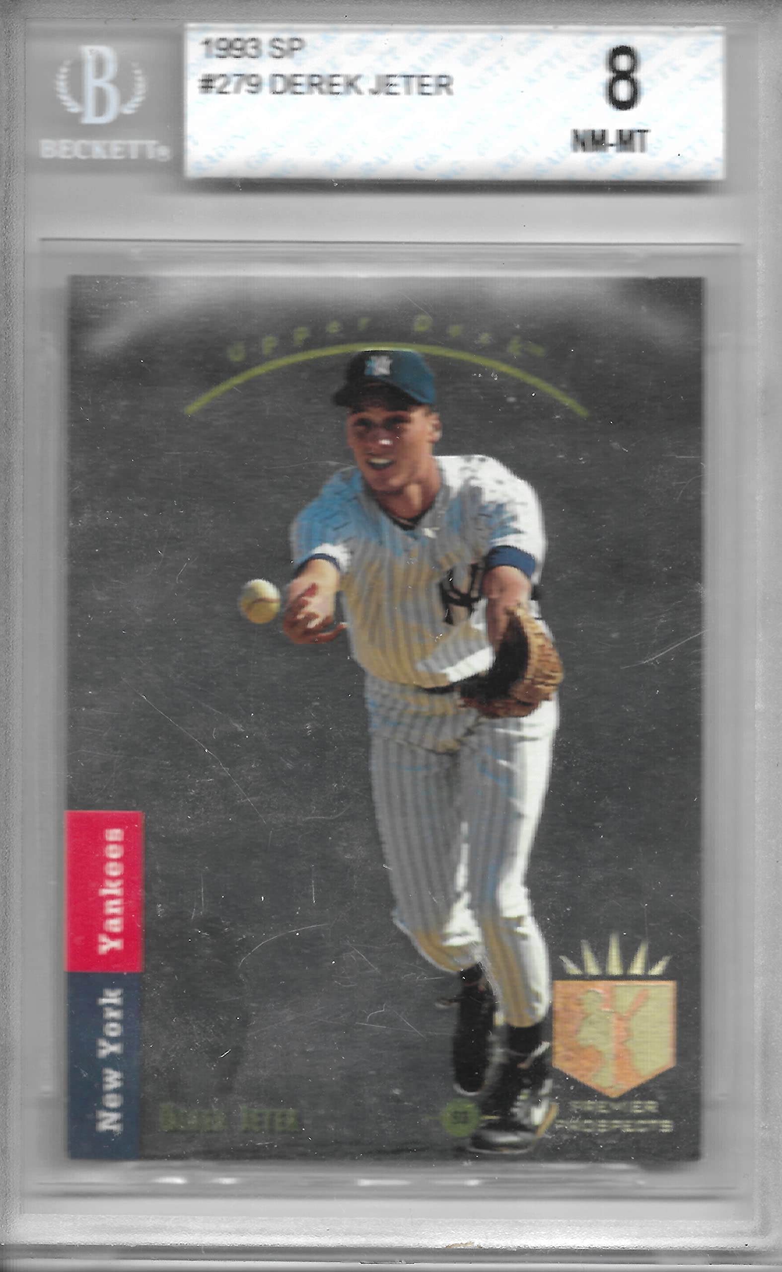 Amazon.com: 1993 Upper Deck SP Derek Jeter Rookie Card Graded Beckett 8  NM-MT : Collectibles & Fine Art