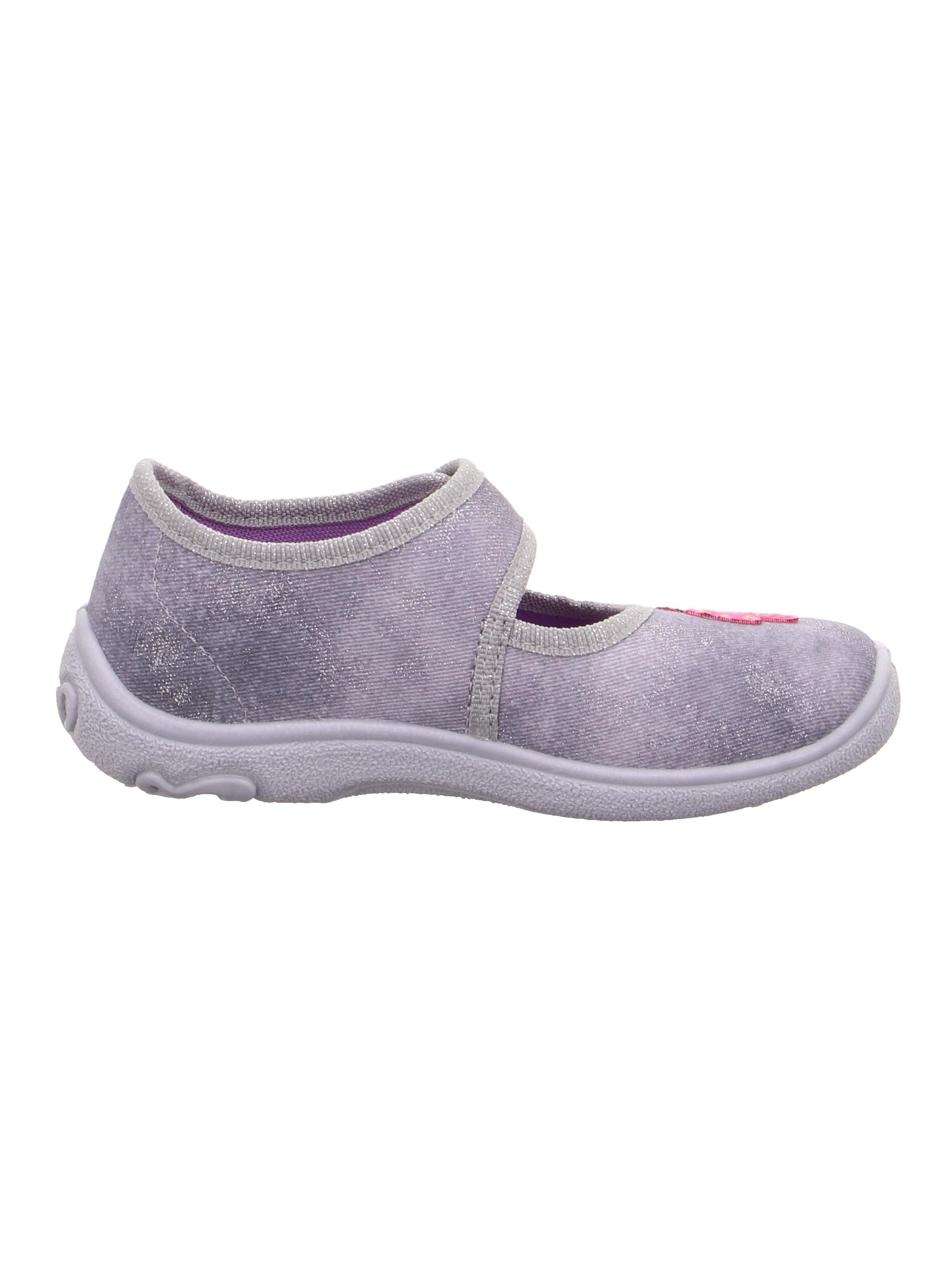 Superfit Mädchen BELINDA Hausschuhe, HELLGRAU/PINK 0600