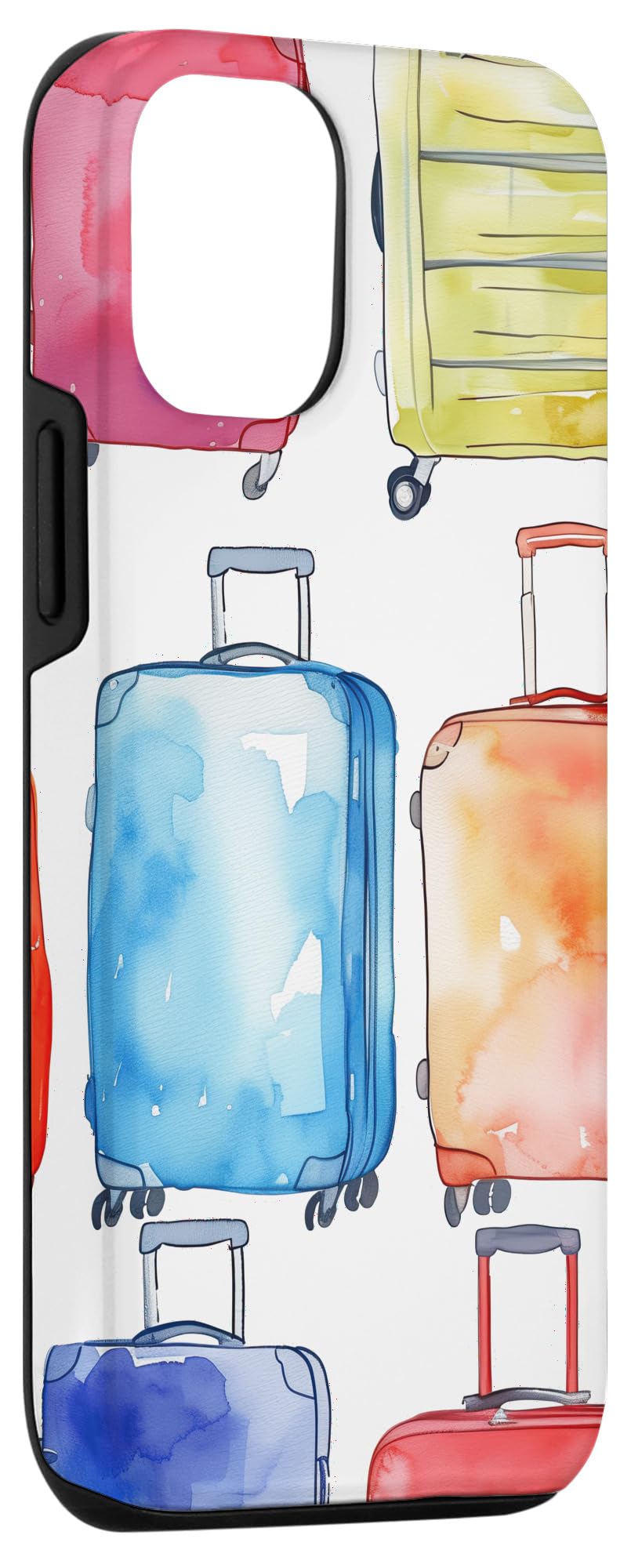 iPhone 15 Gifts For Someone Who Loves Traveling Colorful Suitcases Case - Image 3