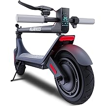 MEGAWHEELS Electric Scooter,Electric Scooter Adults Teens,10in Pneumatic Tires,350/500/600W Motor,19/31 Miles Range,15.5mph E Scooter with Smart APP Control for Commuting, Outdoor, Short Travel Gift