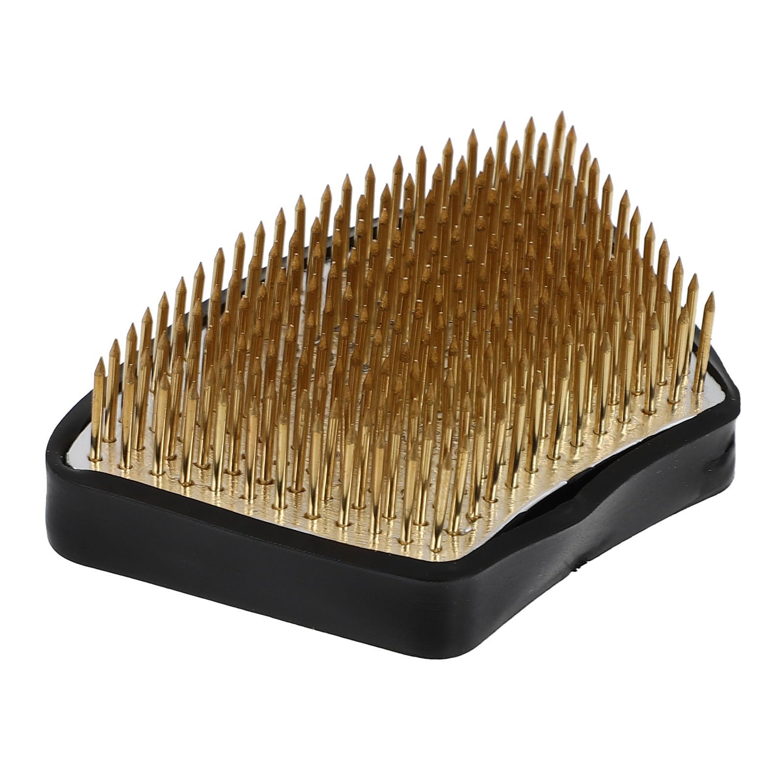 Kenzan japonés grande de acero inoxidable y base de goma para fijación de arreglos florales