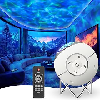 ibell Sternenhimmel Projektor, 14 Leuchtmodi Wasserwellen Nachtlicht Kinder Erwachsense Galaxy Projector, 360°Drehung Partylicht Geschenk Mädchen Personalisierte Geschenke Frauen, Zimmer Deko