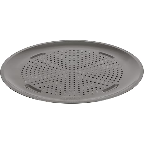 AirPerfect 14'' Nonstick Carbon Steel Large Pizza Pan, Gray (4483) for oxo pizza pan