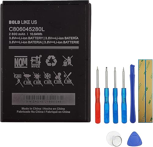 Batería C806045280L compatible con HBLU Vivo X5 V0490UUBlU G6BLU V7 con herramientas
