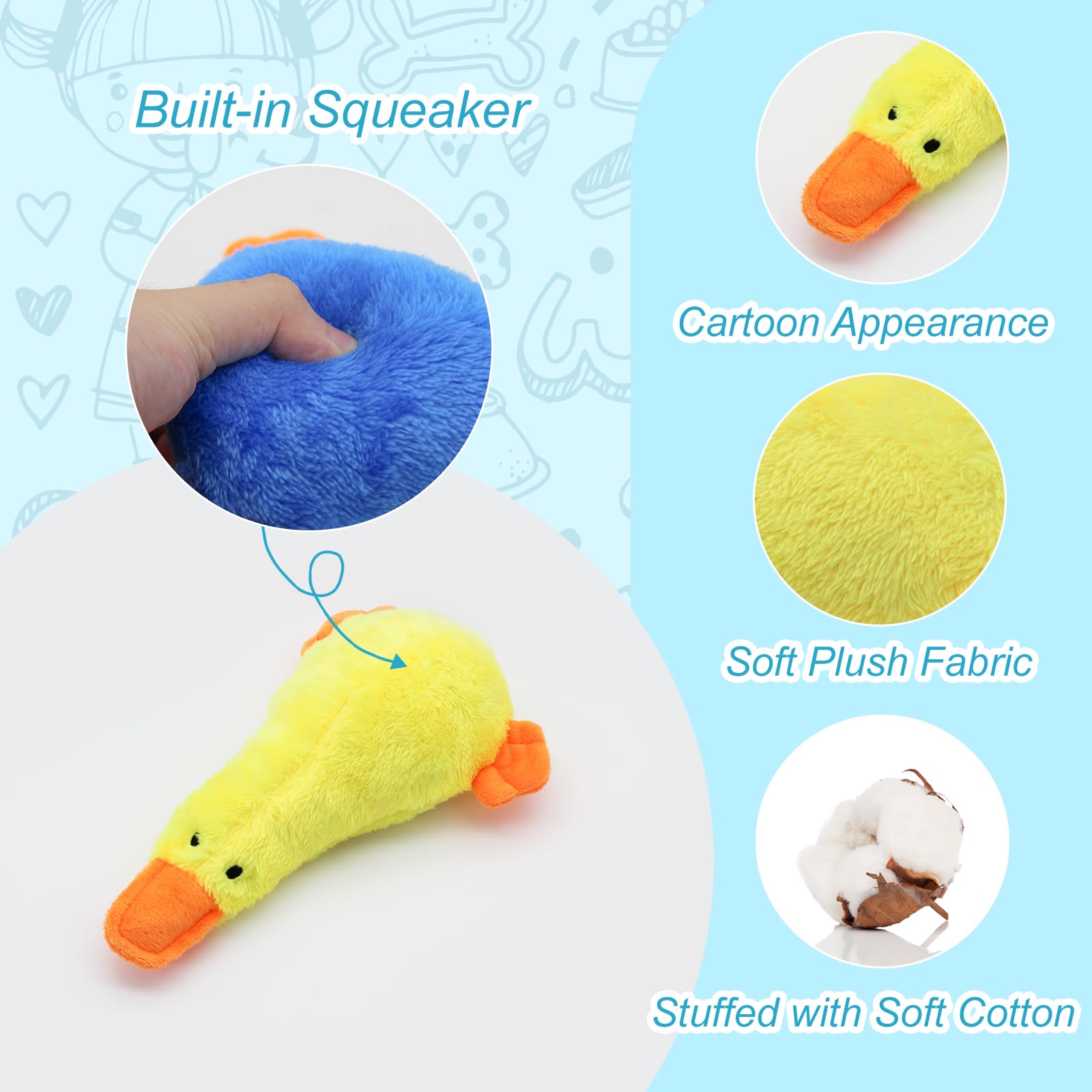 Andiker 2 PCS Dog Squeaky Toys - Image 3