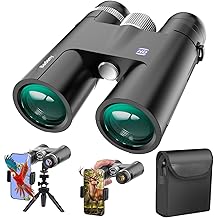 18X50 High Powered Binoculars for Adults with Upgraded Phone Adapter, Tripod and Tripod Adapter,Waterproof Compact Binoculars with Low Light Vision for Bird Watching,Travel,Sightseeing