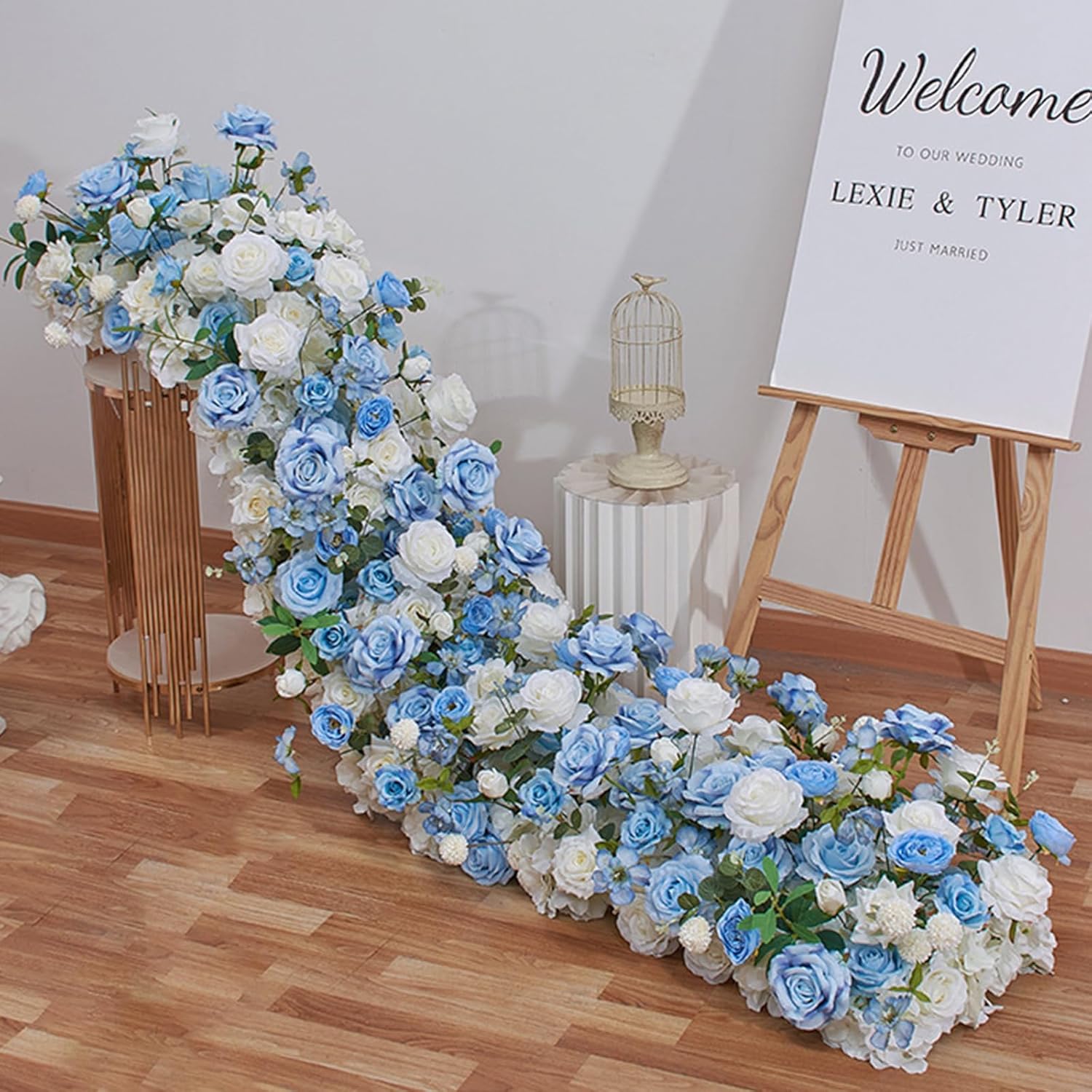 1m/3.3ft Wedding Artificial Flowers Decoration for DIY Flower and Wedding Ceremony and Reception Backdrop (Red)