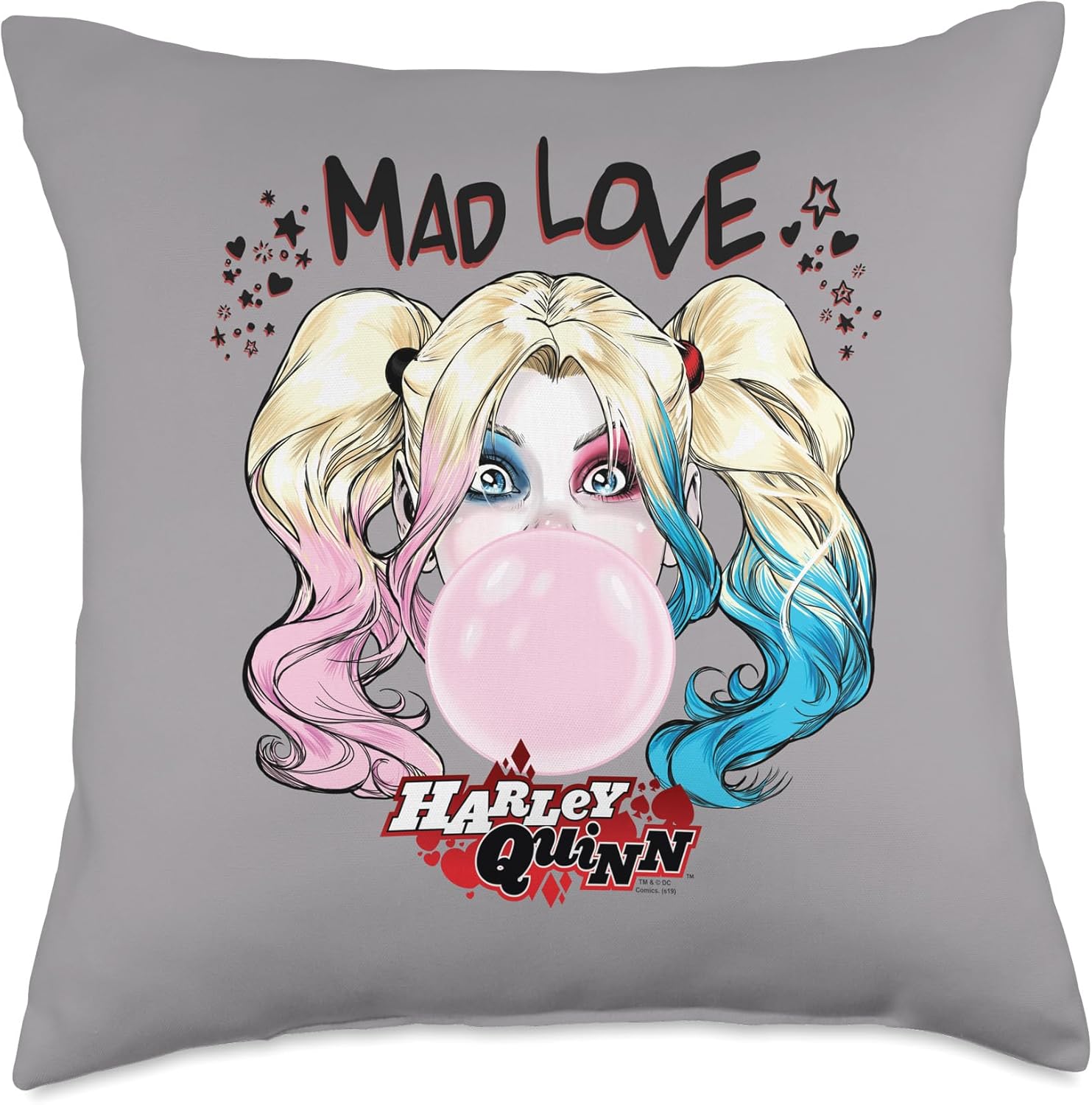 Harley Quinn Mad Love Throw Pillow