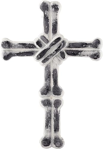 Miniatura 1 de PURESTORY Cruz decorativa de pared para decoración de pared para el hogar. Decoración de pared de cruz de metal religioso. Decoración de pared de