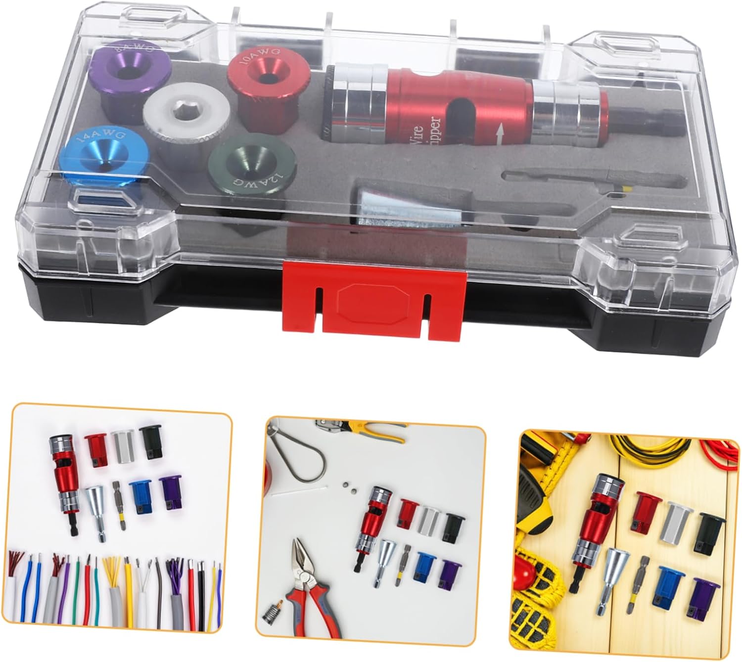 Professional Electric Wire Stripper Tool Kit Multi-specification Cable Stripping and Twisting Set for Home Electrical Projects Durable Design for Soft and Easy to Use