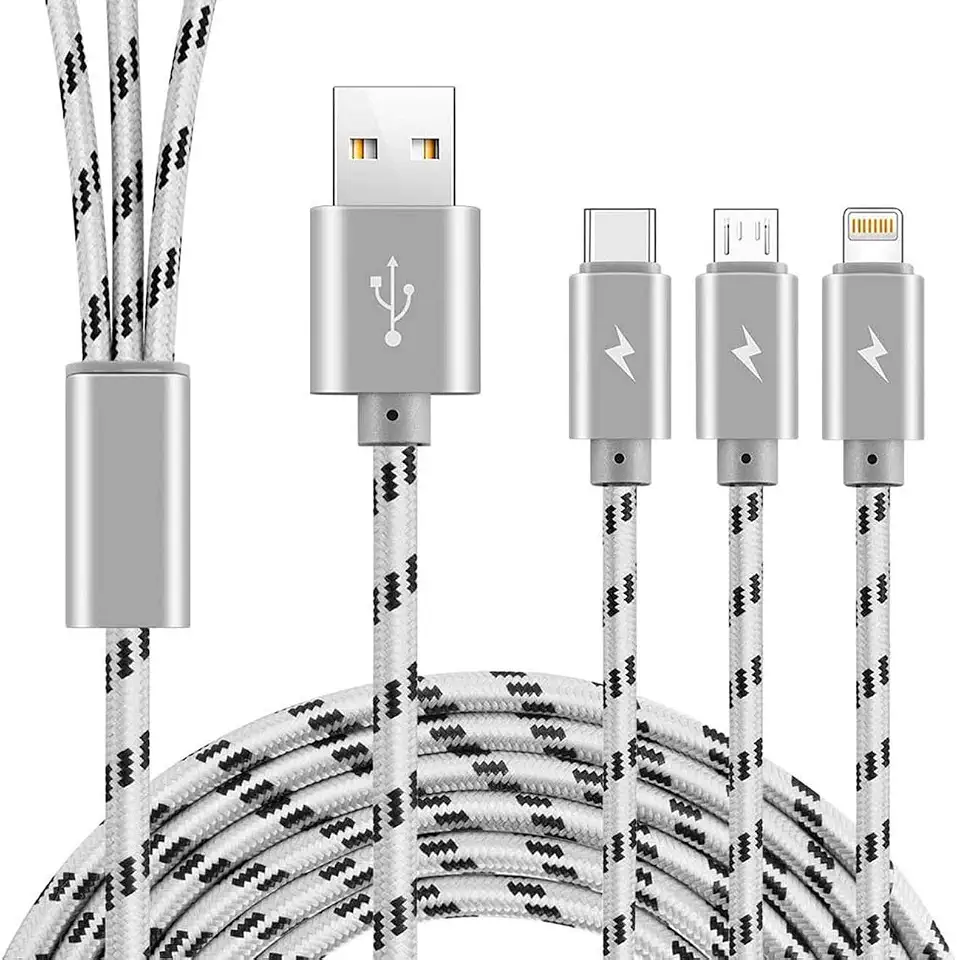 ASICEN Long 3 in 1Multi Charger Cable,3M Fast Phone Charger Cable,