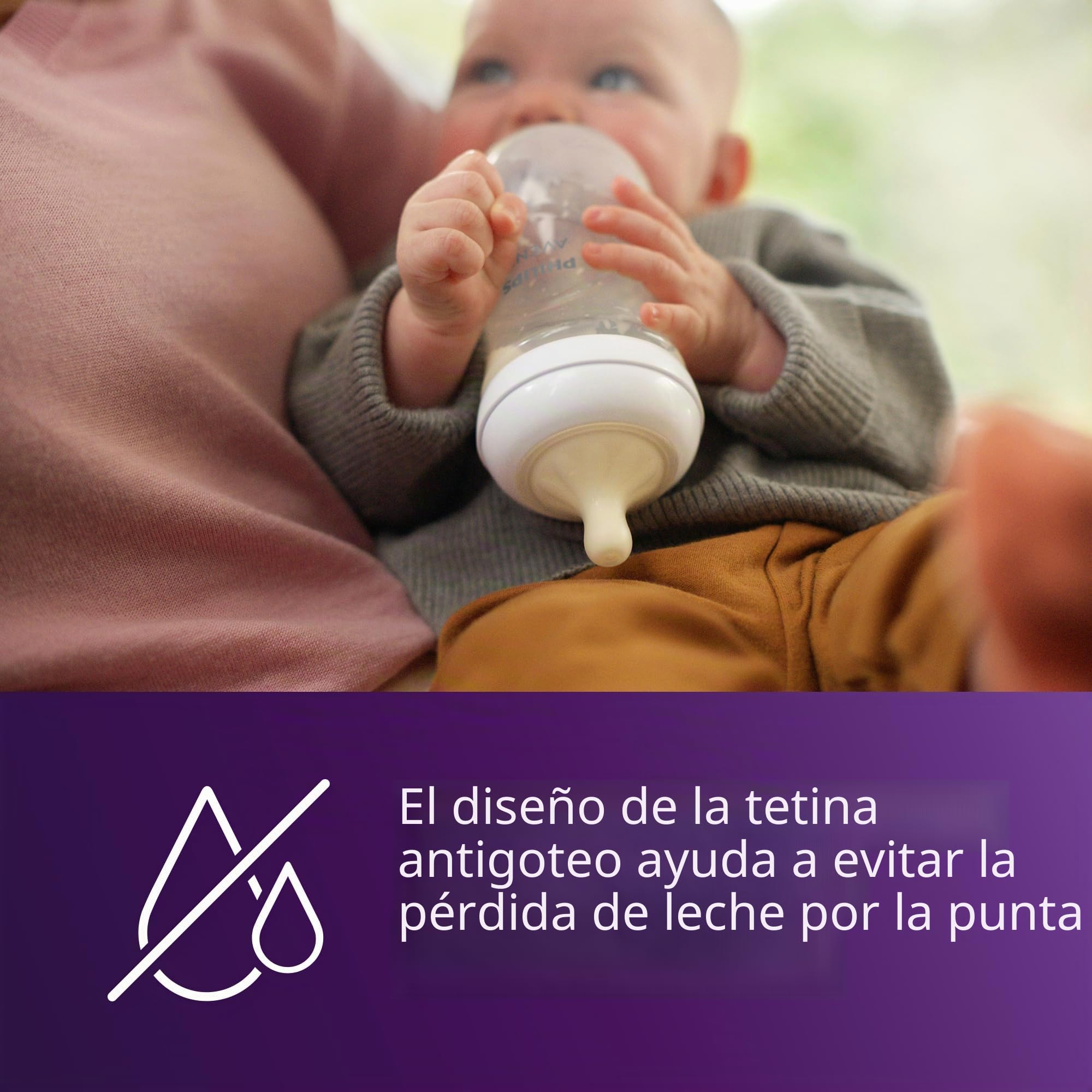 Philips AVENT Natural Response Tetinas para biberón Flujo 3, 1M+, 4 unidades, SCY963/04
