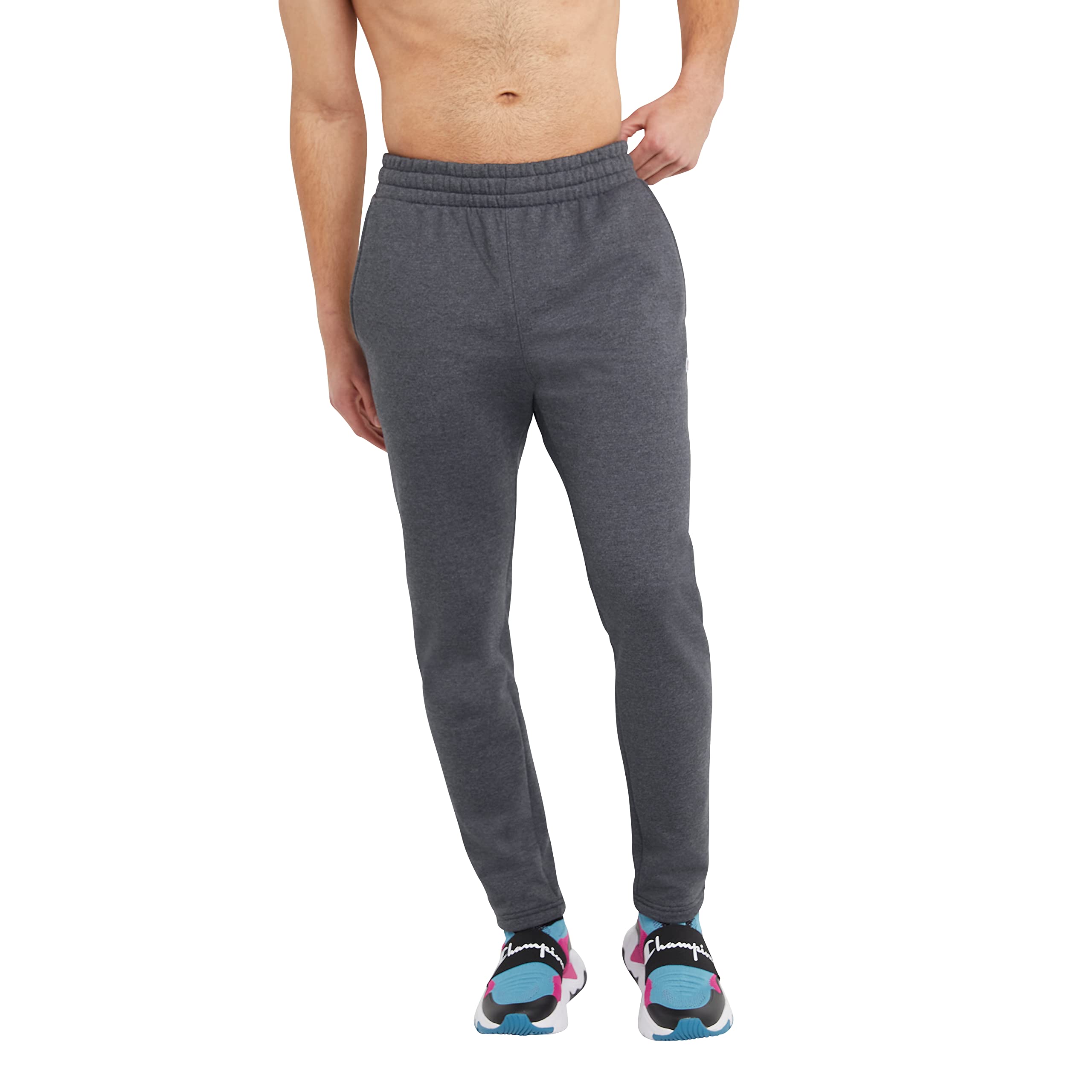 Champion Mens Powerblend Slim Sweatpants for Men, Best Comfortable Sweatpants for Men, 30"