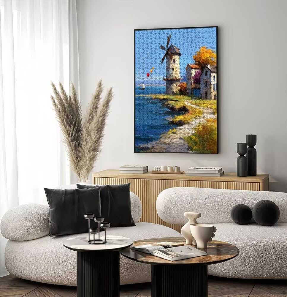 Młyn balonowy, klasyczne puzzle 5000 sztuk dla dorosłych BLQSBGA7-390 | Wyzwanie Zagadki, Gry Logiczne Cała Rodzina, Stres, Wystrój Domu Miłośnicy Puzzle