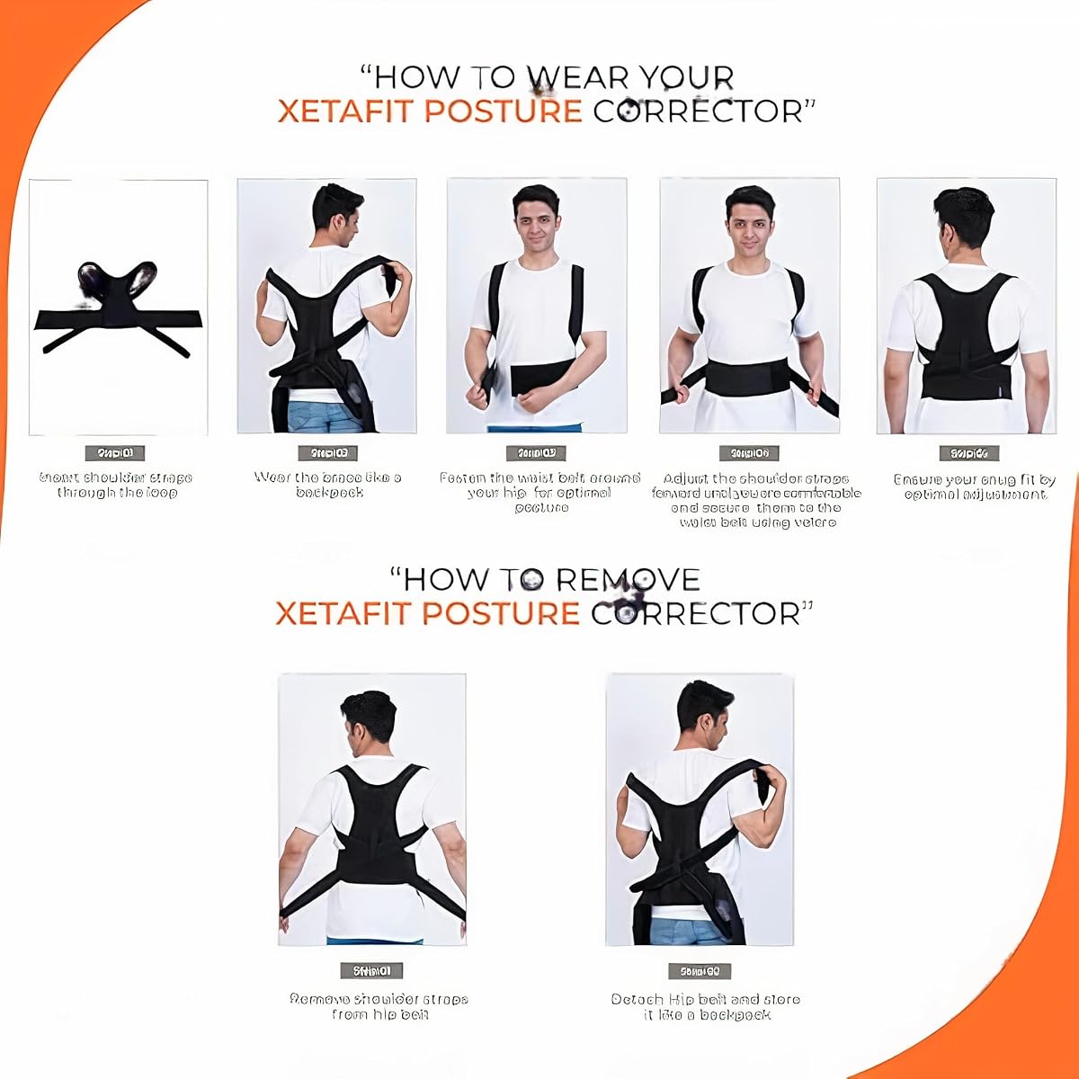 EASEFIT Posture Corrector Belt for Men & Women | Spine Support for Back Pain