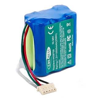 CREABEST New 7.2V 3500mAh Ni-MH Replacement Battery Compatible with iRobot Vacuum Cleaner Sweeping Machine Braava 380 380T 390 390T Mint 5200B 5200C Floor Mopping Robots Battery - Amazon product rated Grade B